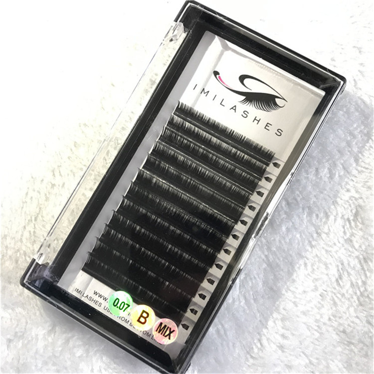 0.07  B curl individual eyelash extensions vendor in China 